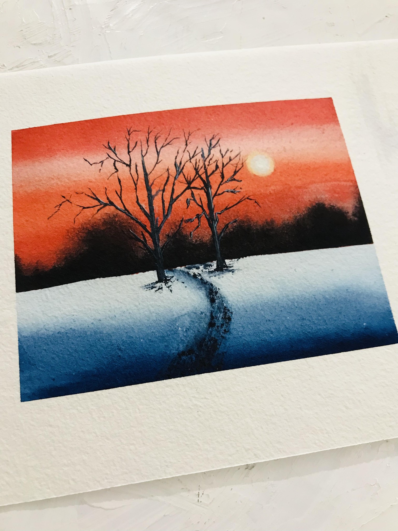 30 Days Winter Watercolours - image 9 - student project