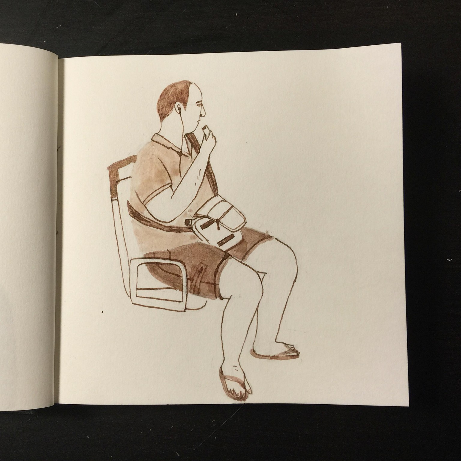 30 Days of illustrating people I meet on the bus - image 8 - student project
