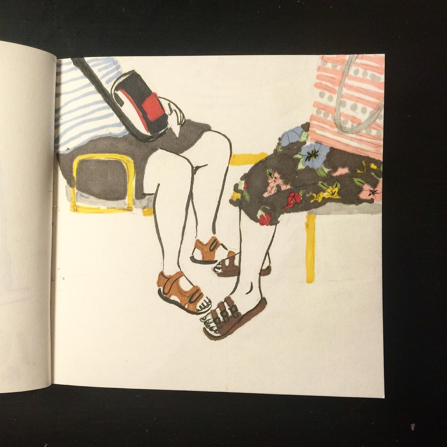 30 Days of illustrating people I meet on the bus - image 6 - student project