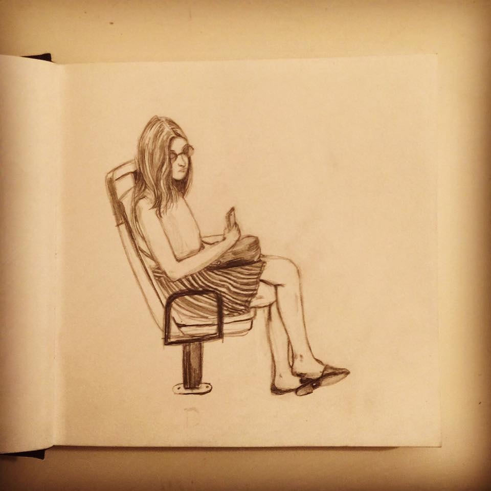 30 Days of illustrating people I meet on the bus - image 12 - student project