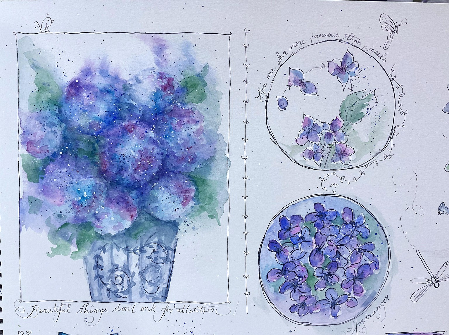 Loose hydrangeas - image 1 - student project