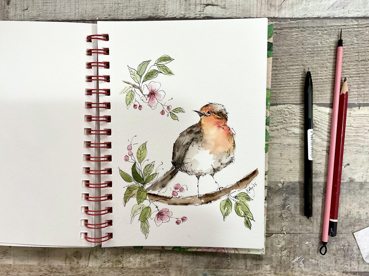 Ink and watercolor - image 3 - student project