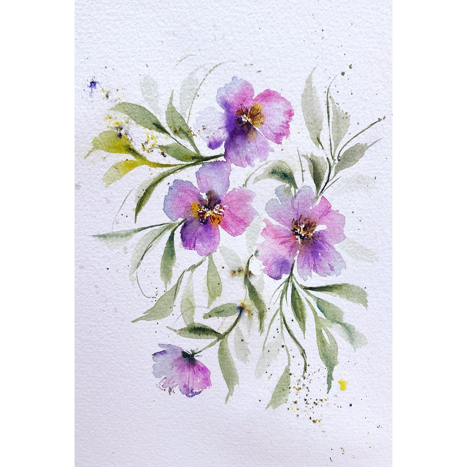 Loose florals in watercolour. - image 1 - student project