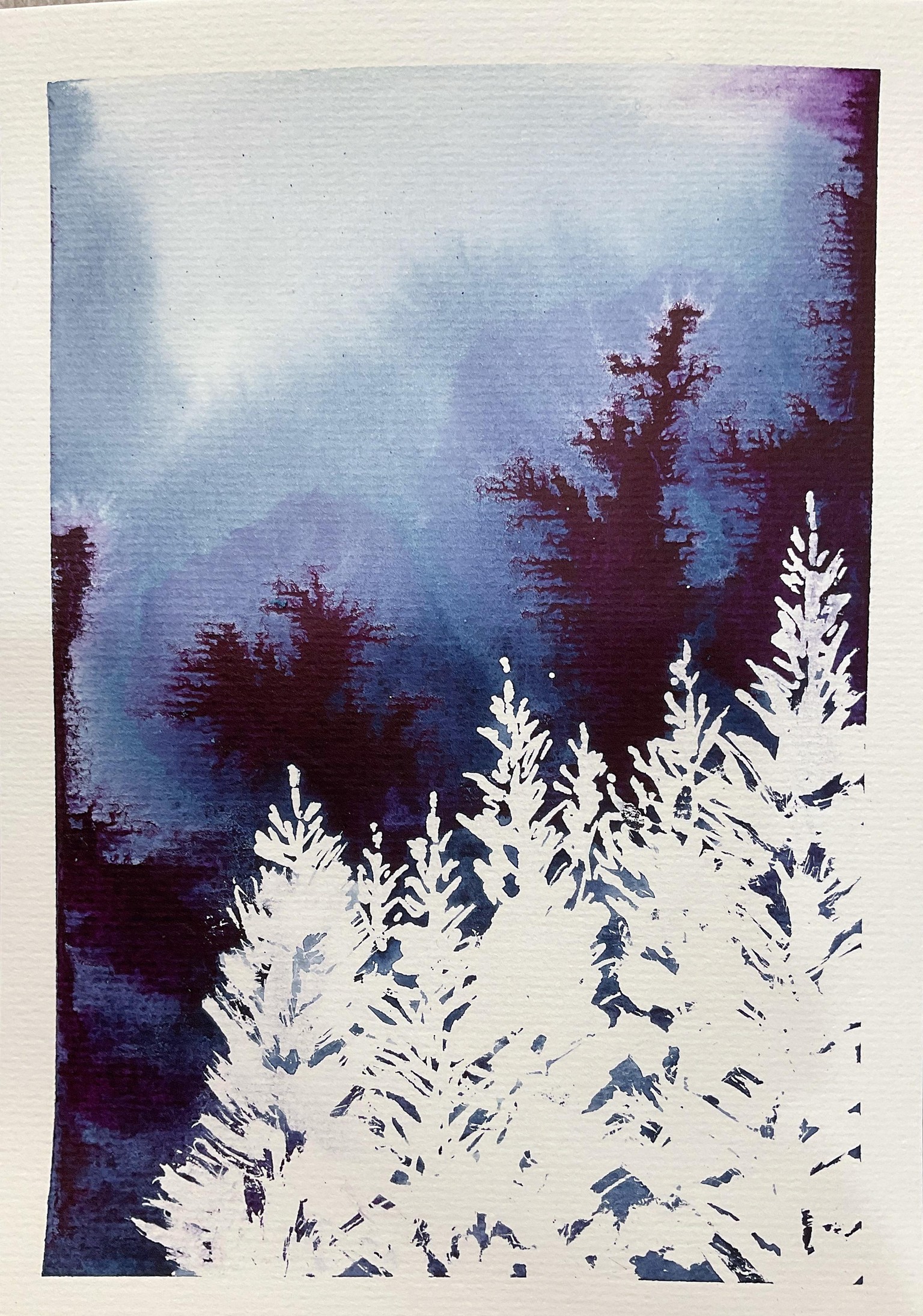 Watercolour forest - image 2 - student project