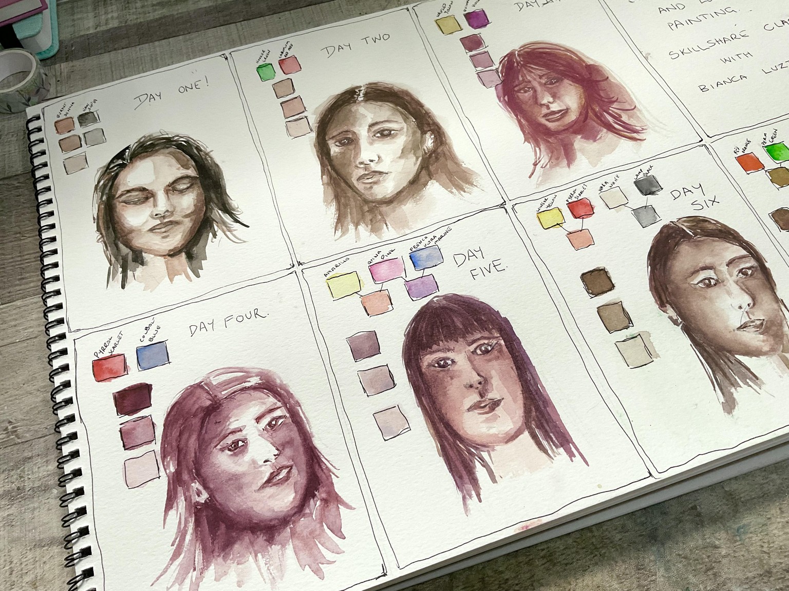 Colour mixing skin tones. - image 3 - student project