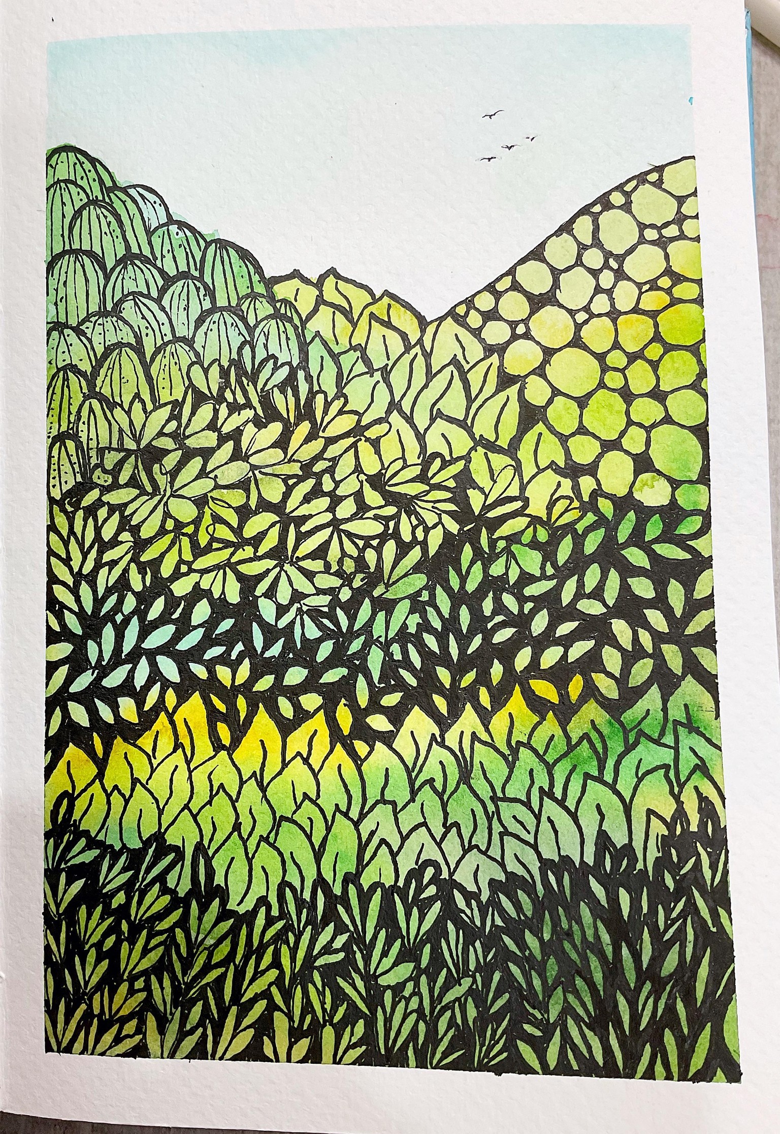 Relaxing forest doodle. - image 1 - student project