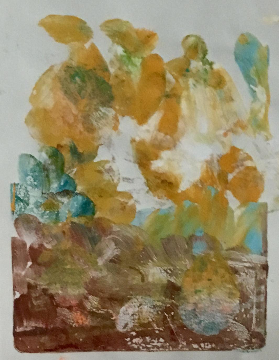 Painting on my Gelli Plate for the first time! - image 6 - student project