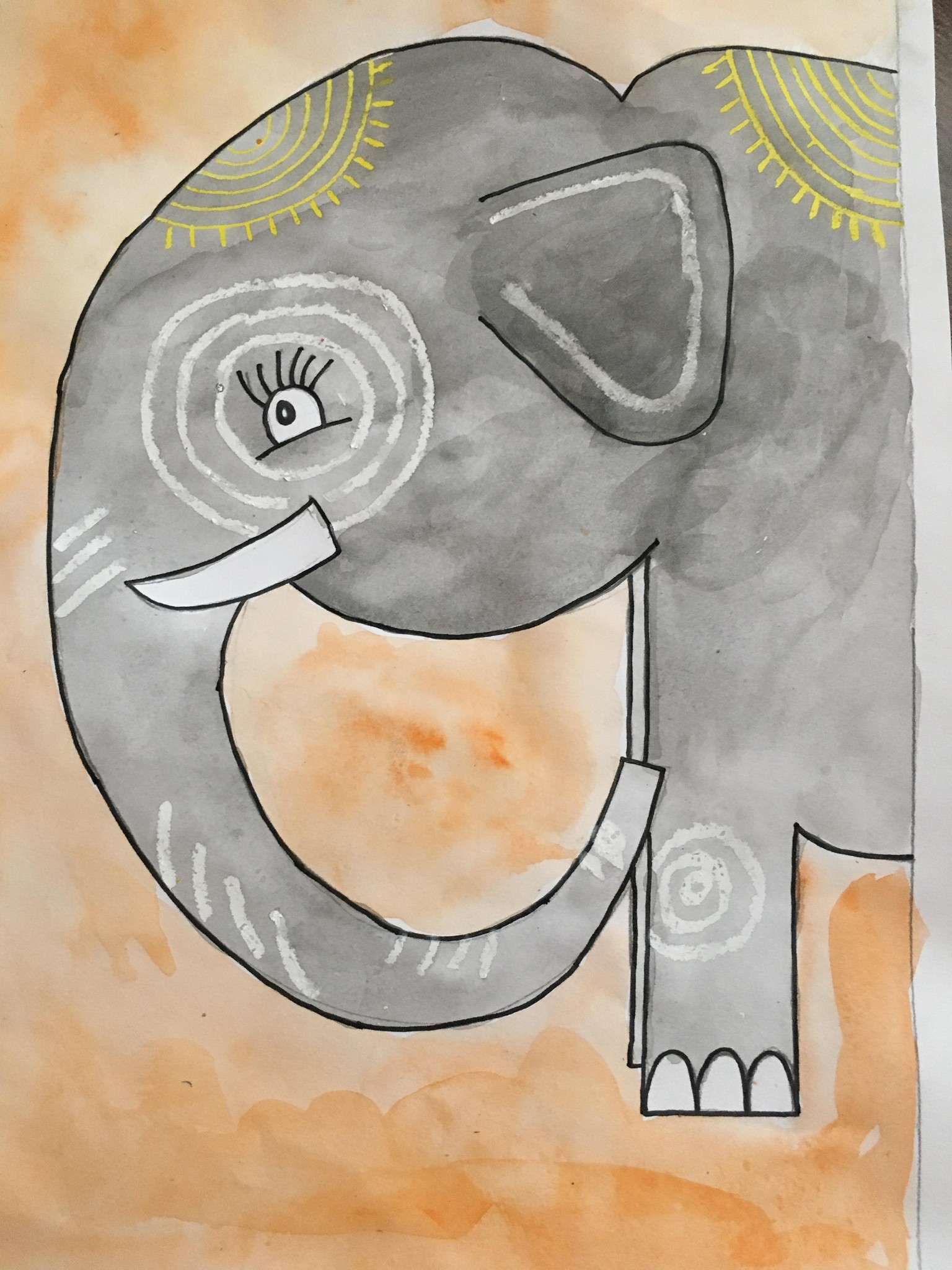 Elephant Painting - image 1 - student project