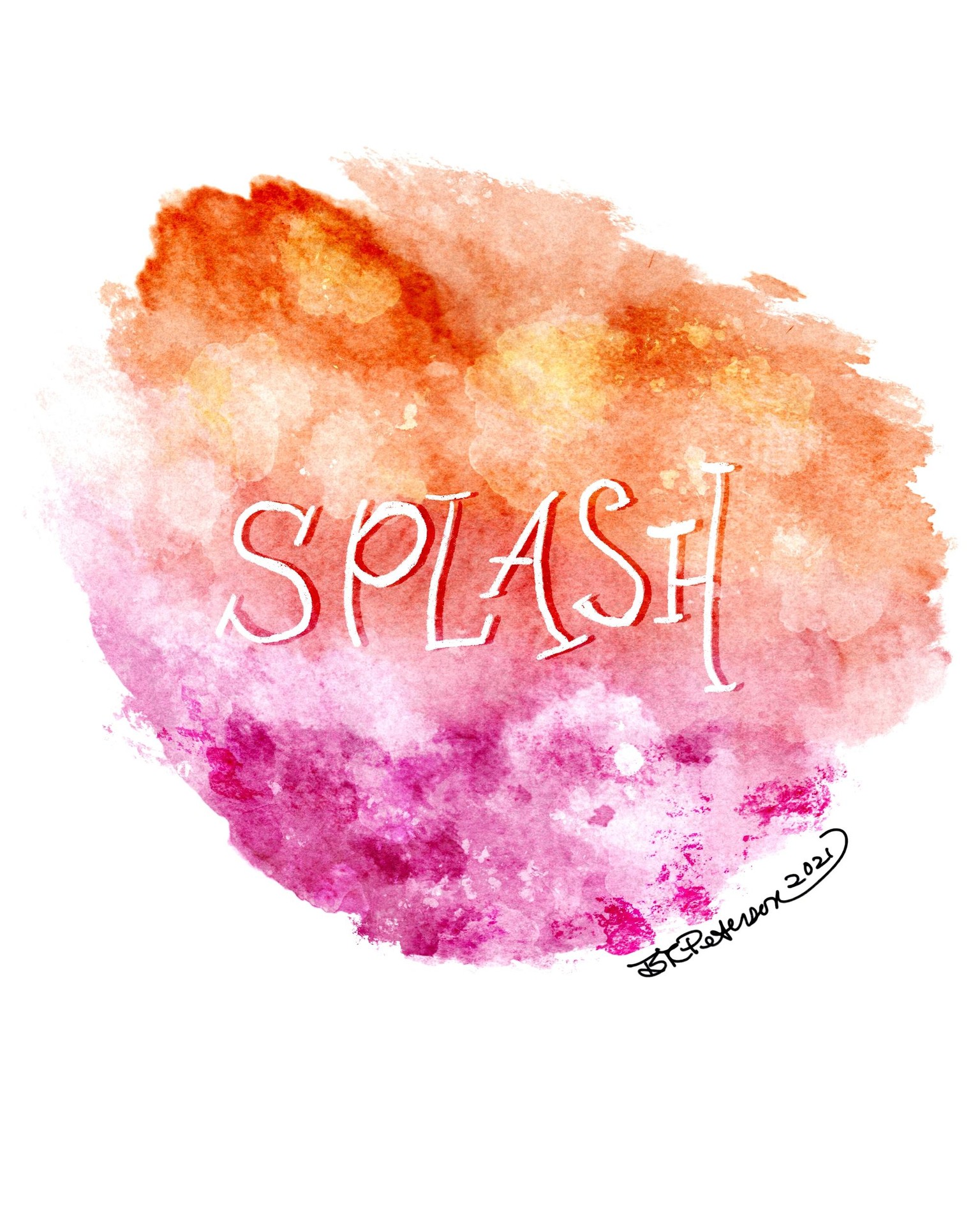 Fun with Watercolor Splashes - image 4 - student project