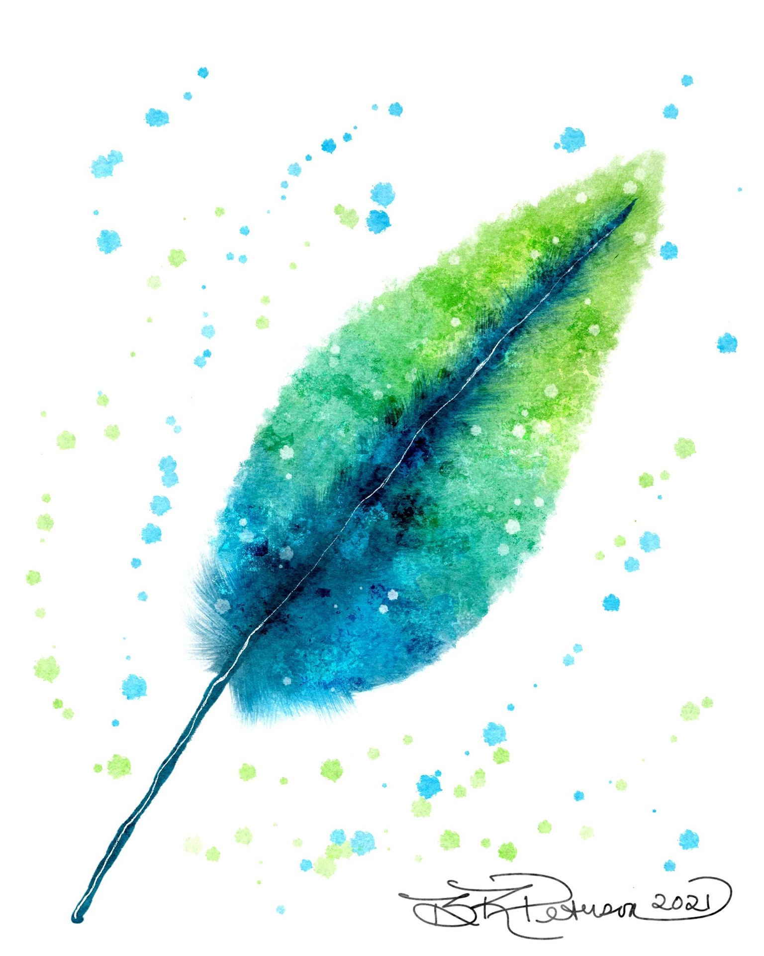 Fun with Watercolor Splashes - image 2 - student project