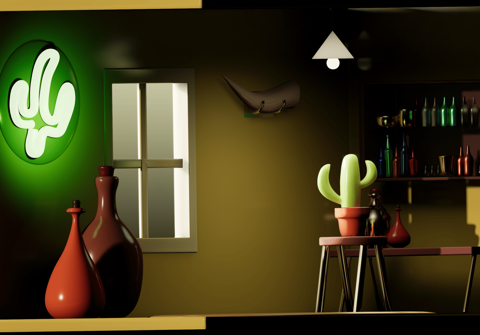 Western interior room - image 3 - student project