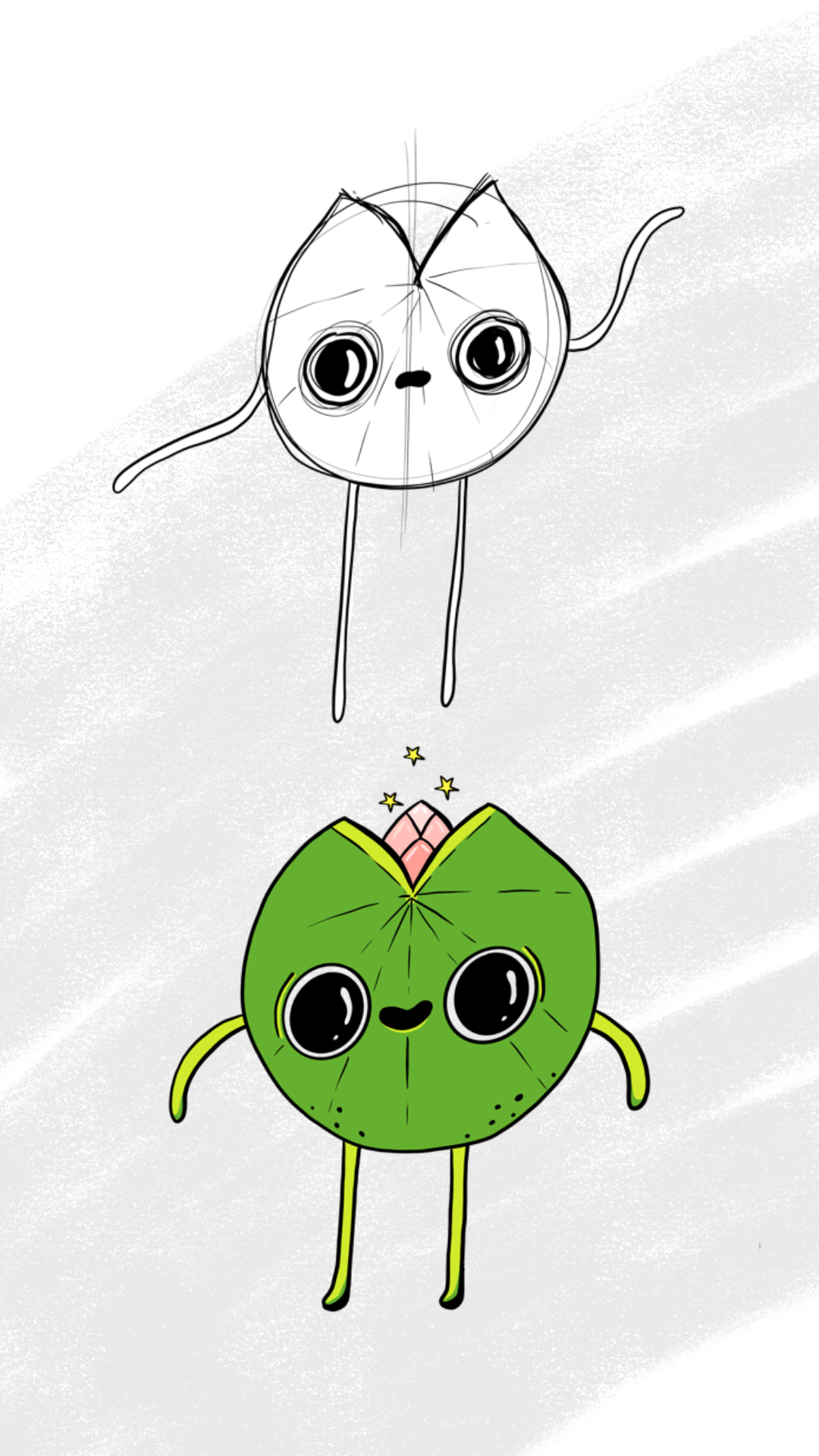 My Leaf-Like Character Illustration - image 4 - student project