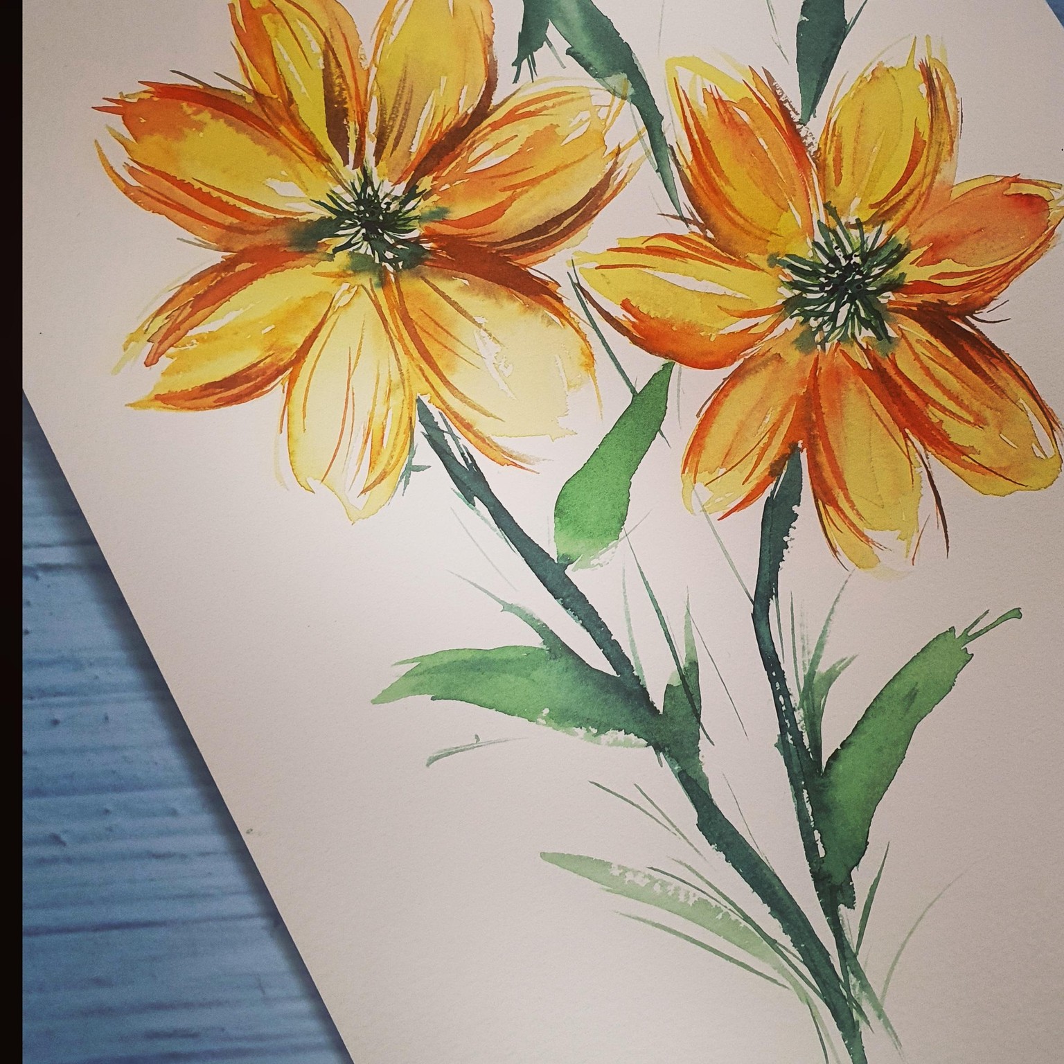 Florals using Dagger Brush - image 4 - student project