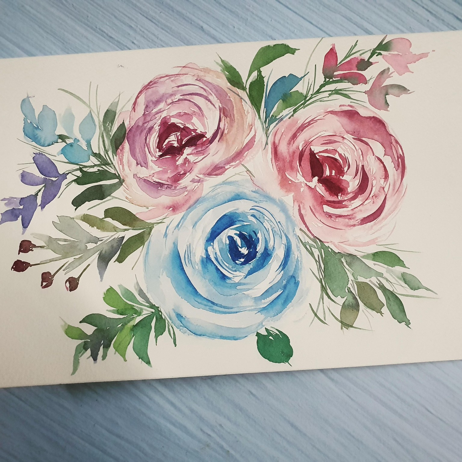 Florals using Dagger Brush - image 1 - student project