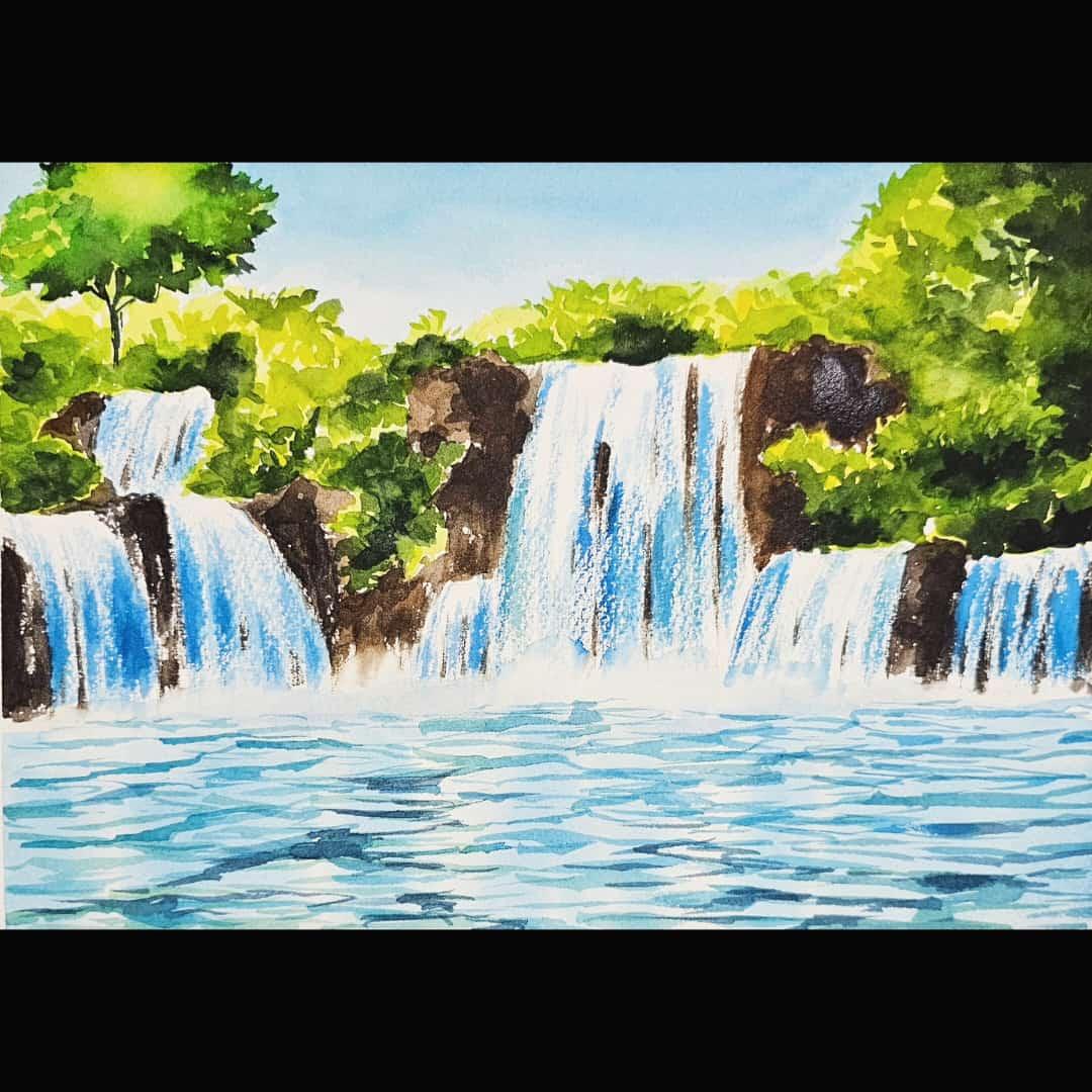 Waercolor Waterfalls - image 2 - student project