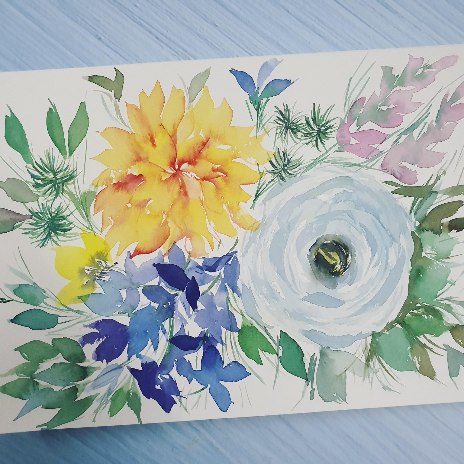 Florals using Dagger Brush - image 2 - student project