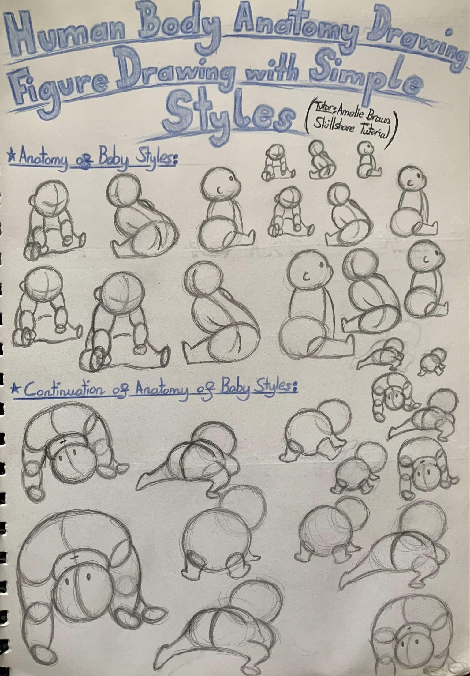 Learning Basic Figure Drawing of Human Anatomy as a beginners! - image 1 - student project