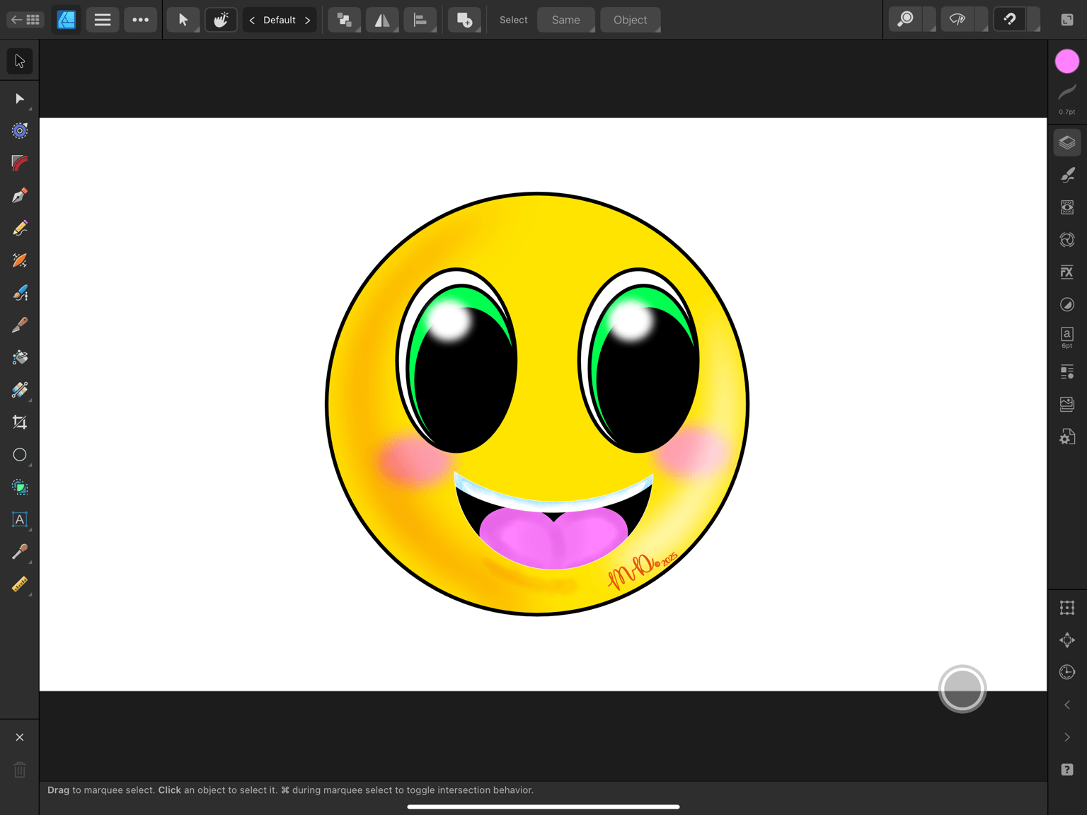 Smiley Face - Affinity - image 1 - student project
