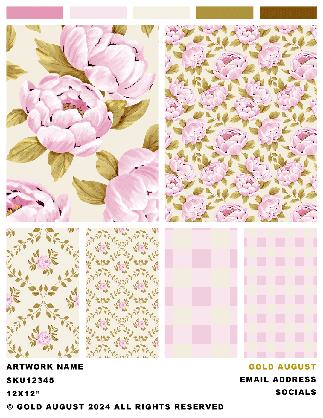 Gold August- Sell Sheet/ Pattern Collection - image 1 - student project