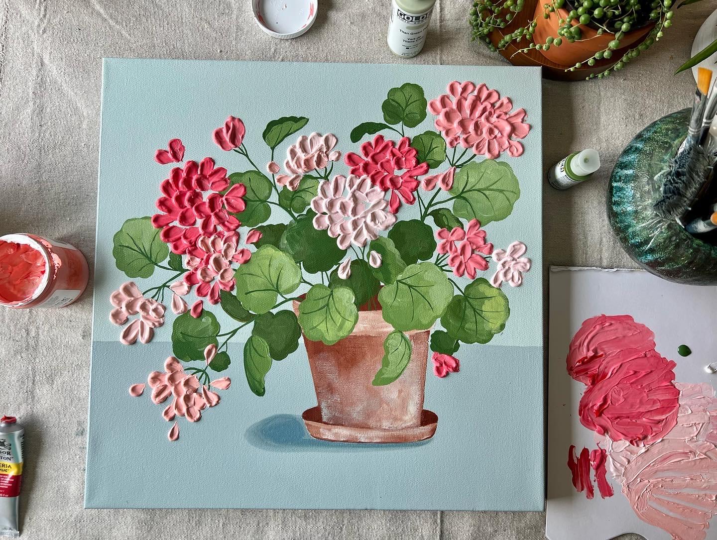 Sample textured acrylic paintings - image 4 - student project