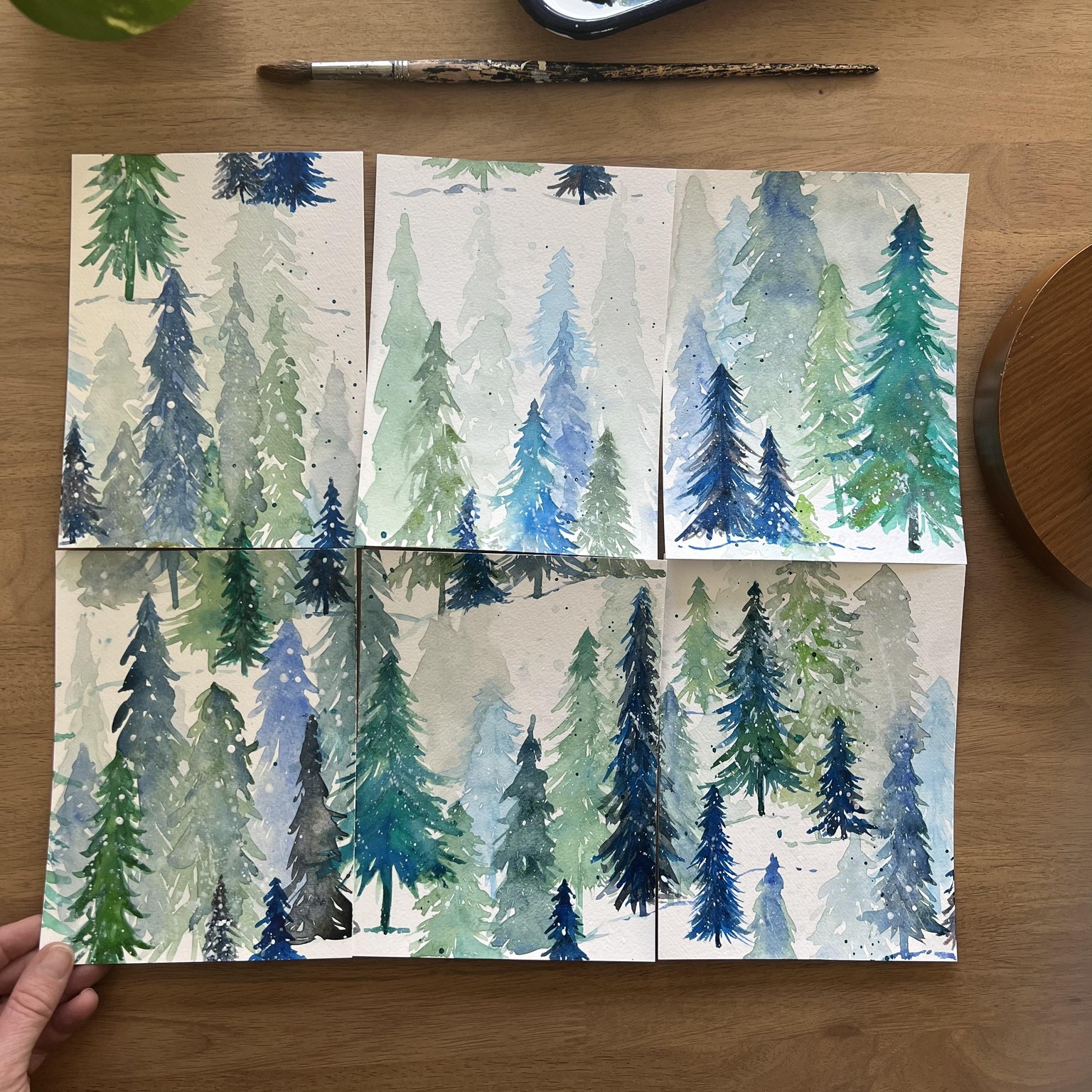 Gouache Floral Repeat - image 1 - student project