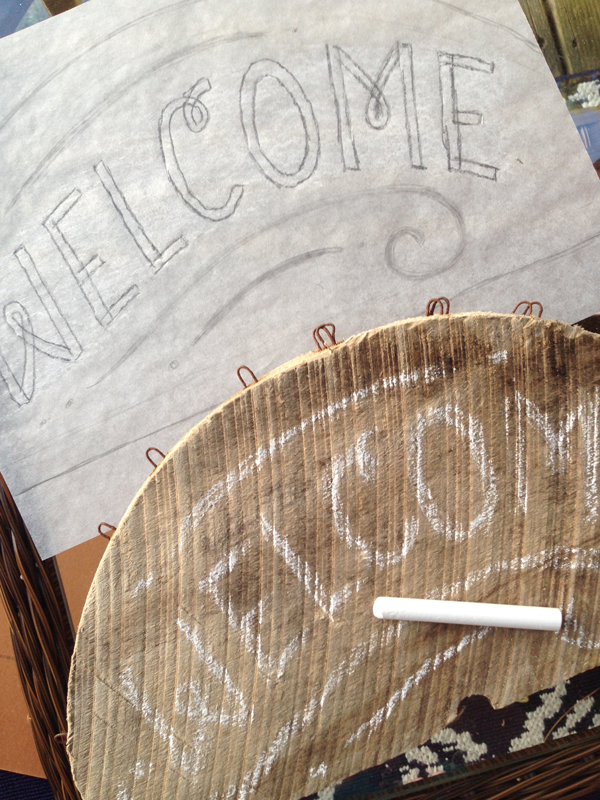 Beachy Wooden Welcome Sign - image 3 - student project