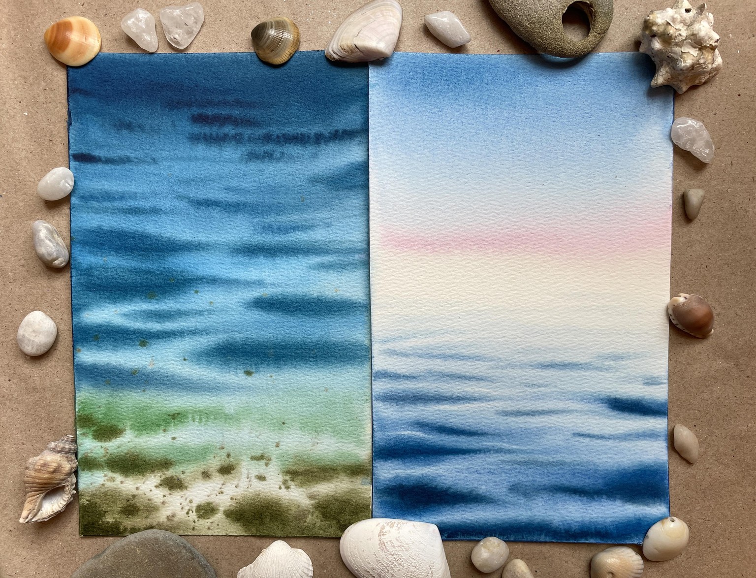 Watercolour Seascape - image 2 - student project
