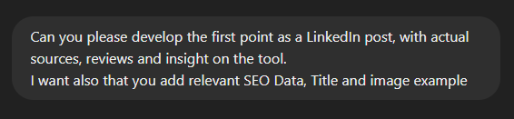 Linkedin posts on AI - image 3 - student project