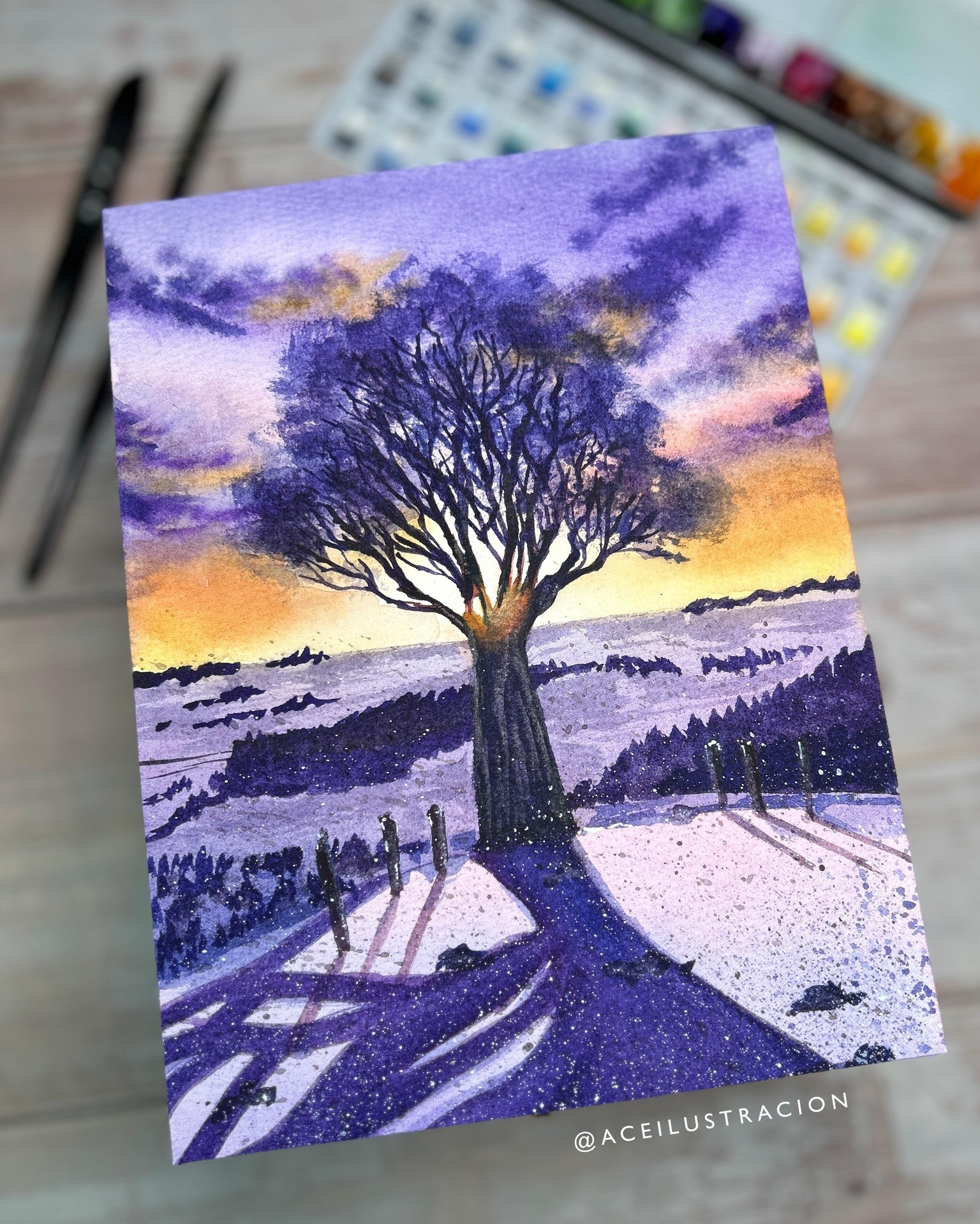 Winter Sunset in The Valley - image 1 - student project