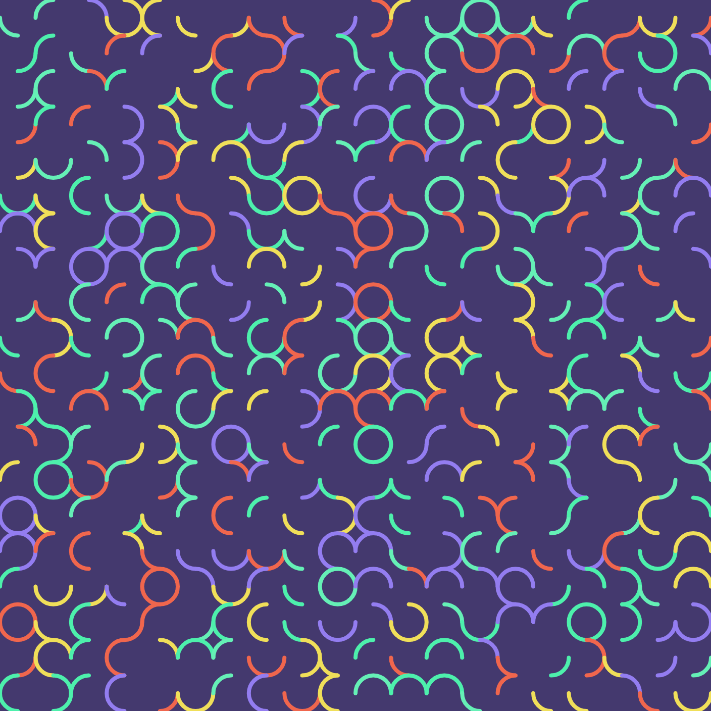 Random arcs on a grid - image 1 - student project