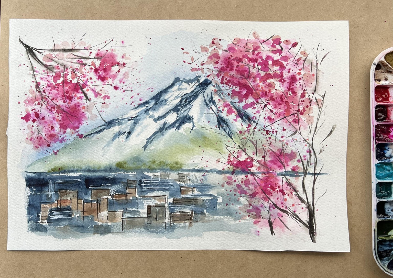 Watercolor Travel - image 1 - student project