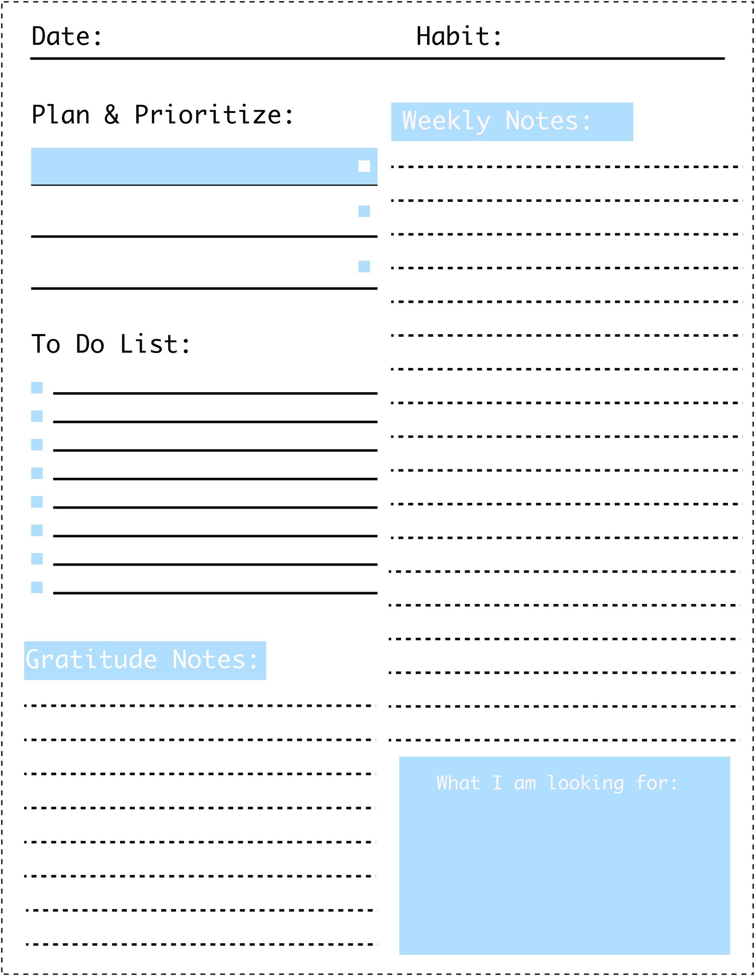 Practice One Page Printable - image 1 - student project