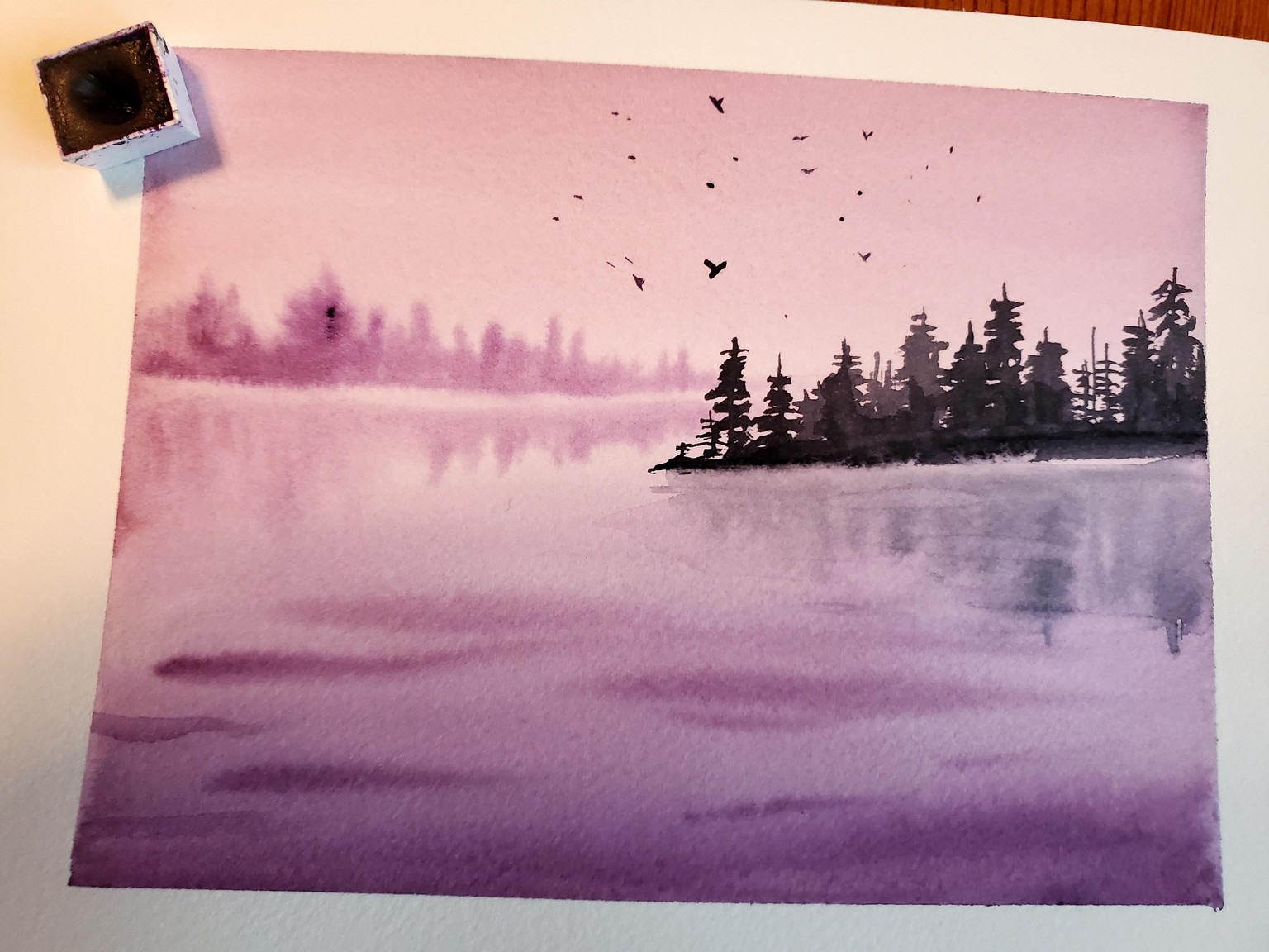 10 jours de paysages à l'aquarelle - image 4 - student project