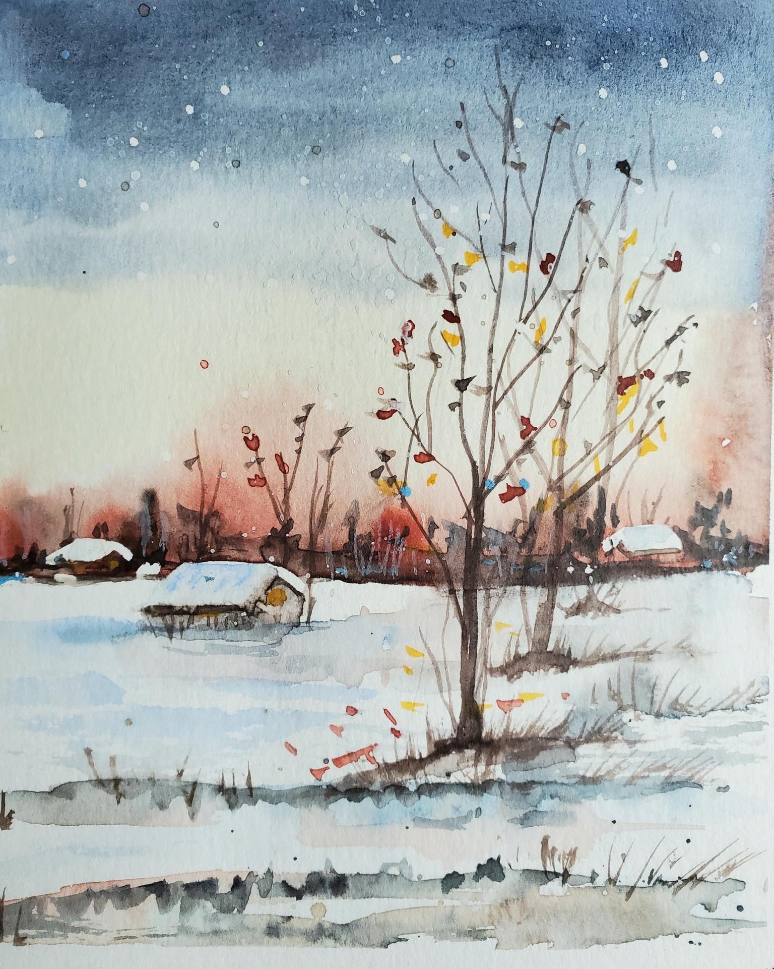 Paysage d'hiver - image 1 - student project