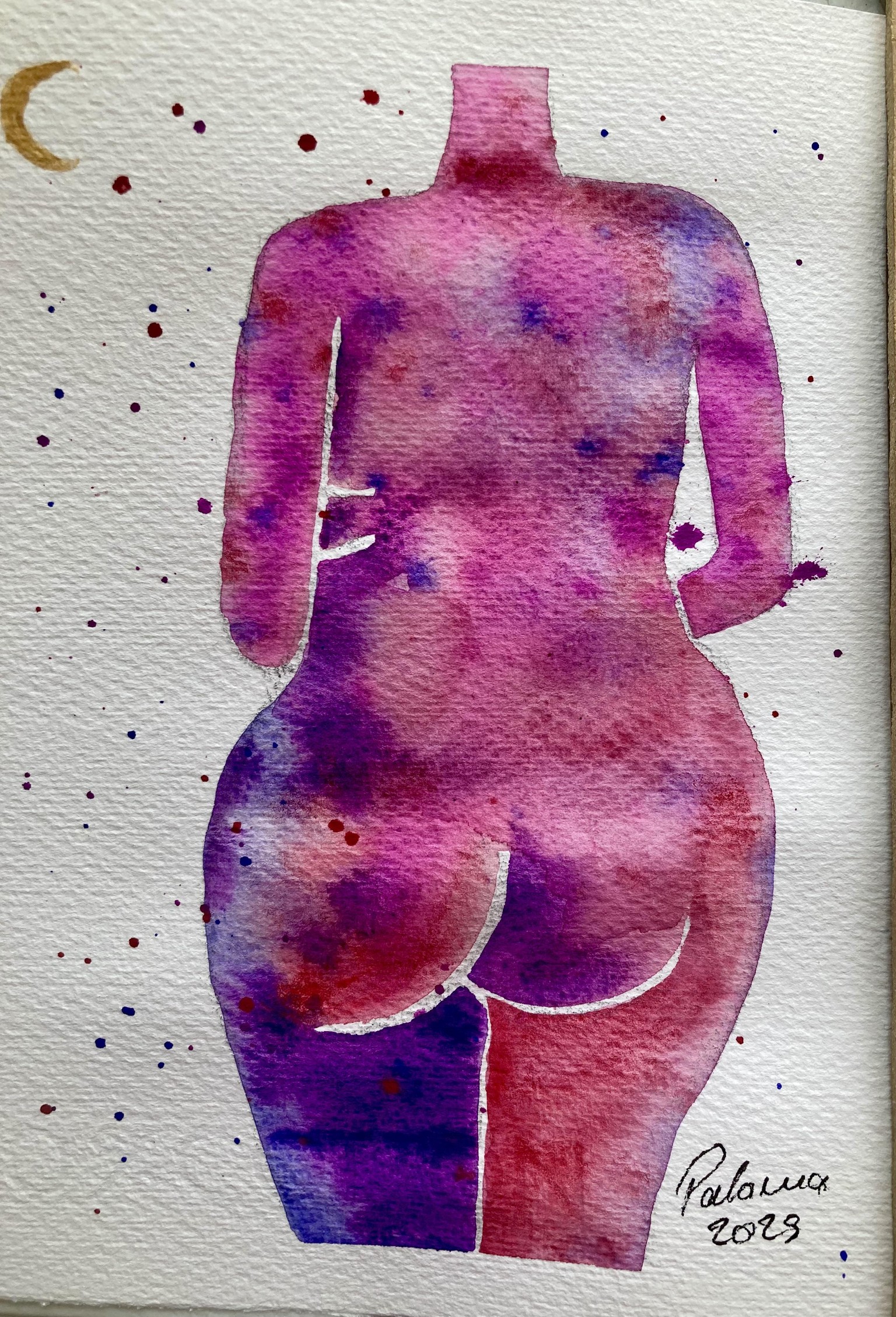 Body positivity watercolor - image 1 - student project