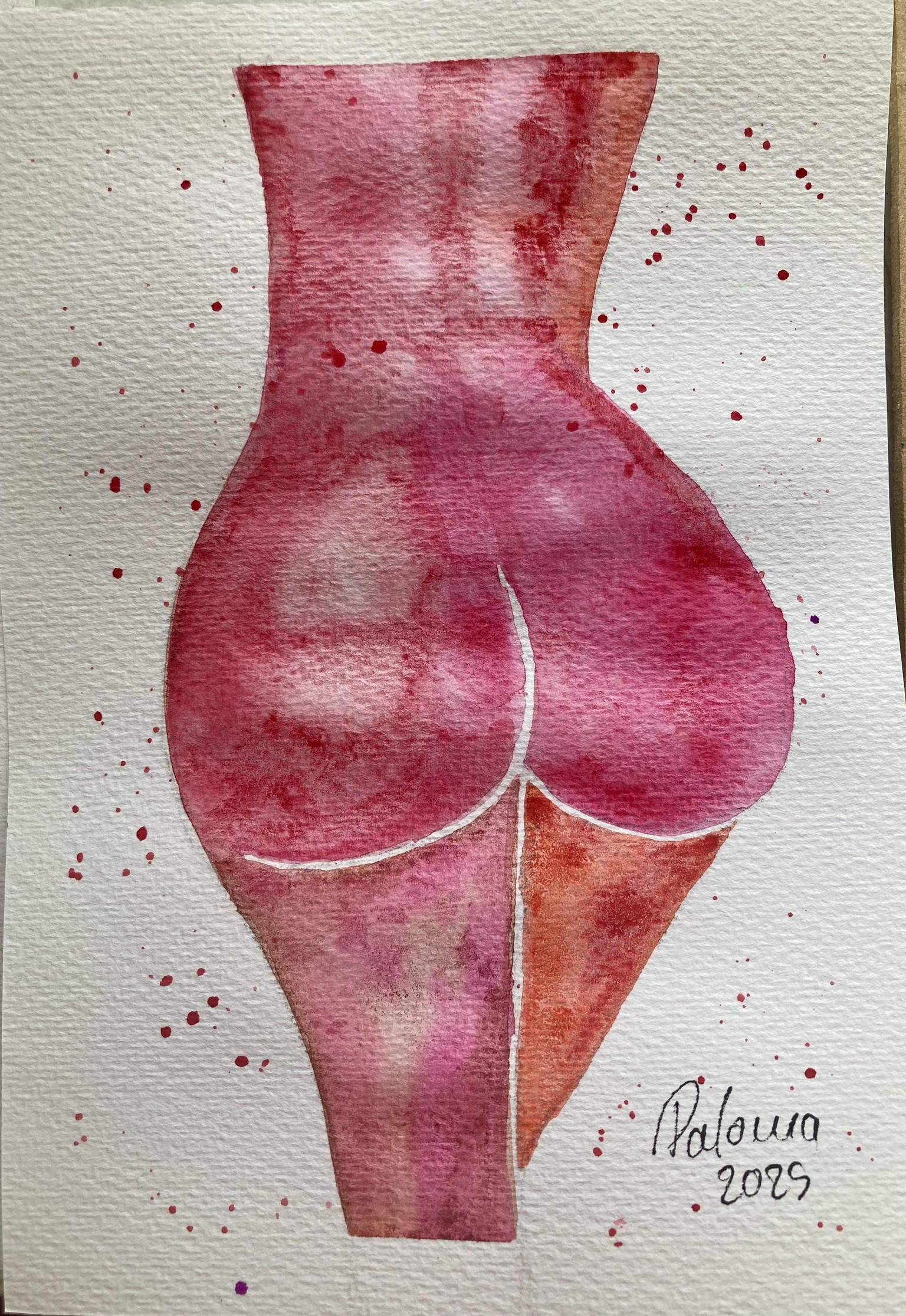 Body positivity watercolor - image 3 - student project