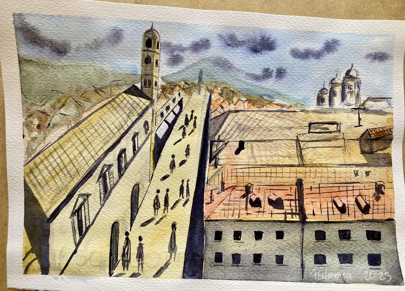 Urban landscapes in watercolor - image 2 - student project