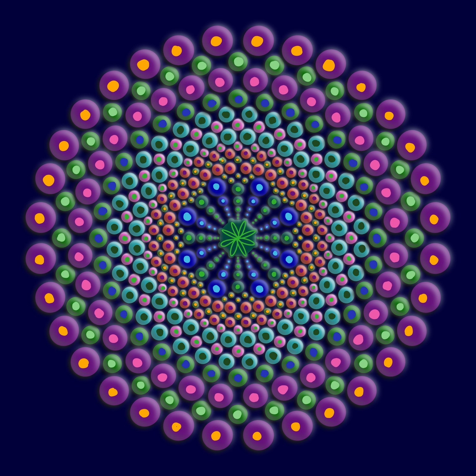 Dot Mandala - image 1 - student project