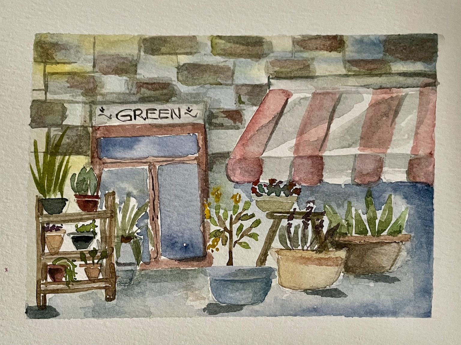 Expressive Watercolor Flower shop - image 2 - student project