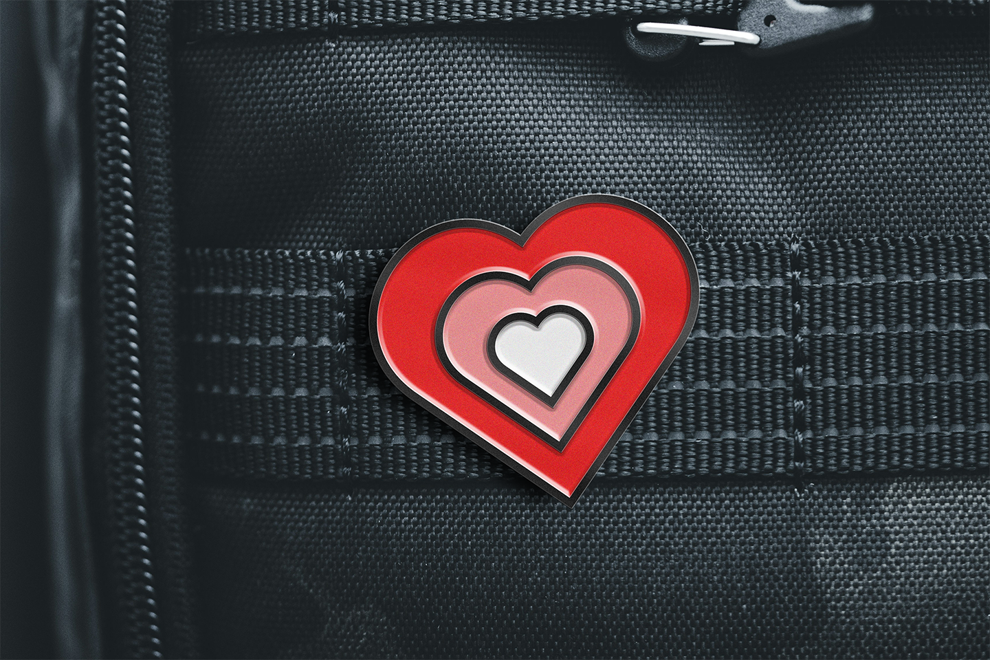 Three hearts Pin Mockup - image 1 - student project