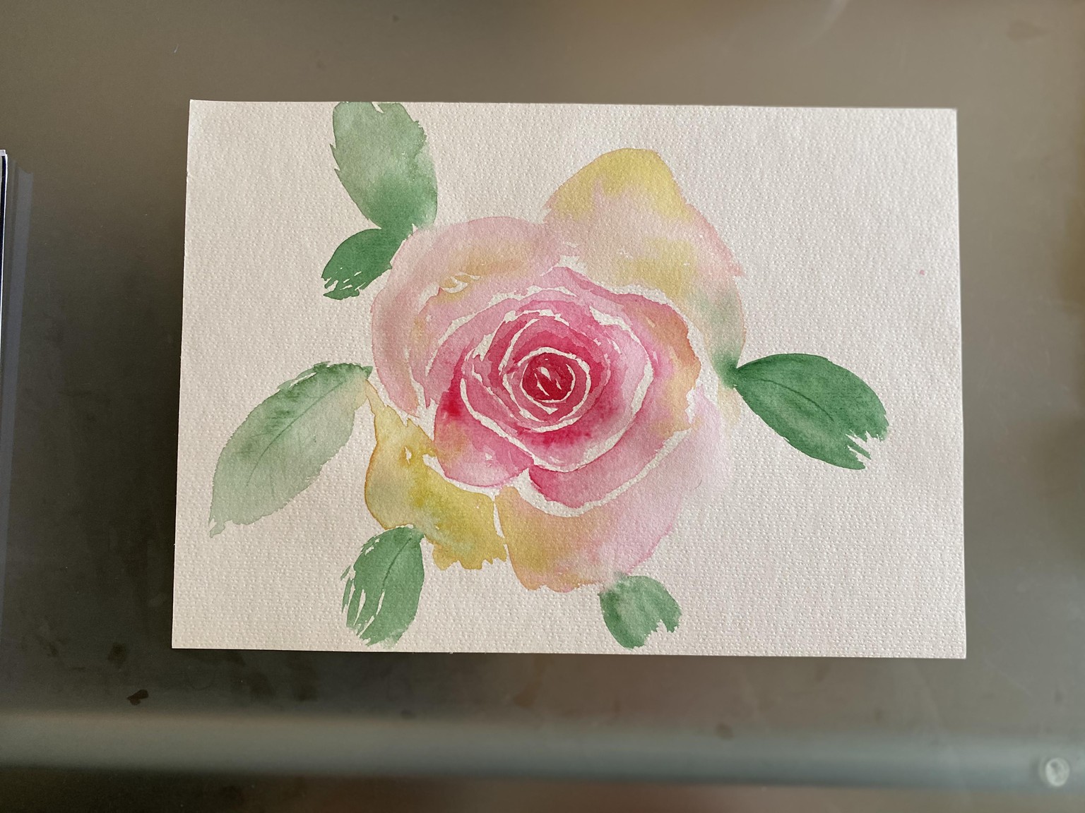 Rose Shape Study Progression - Nina Watercolour Lover - image 2 - student project