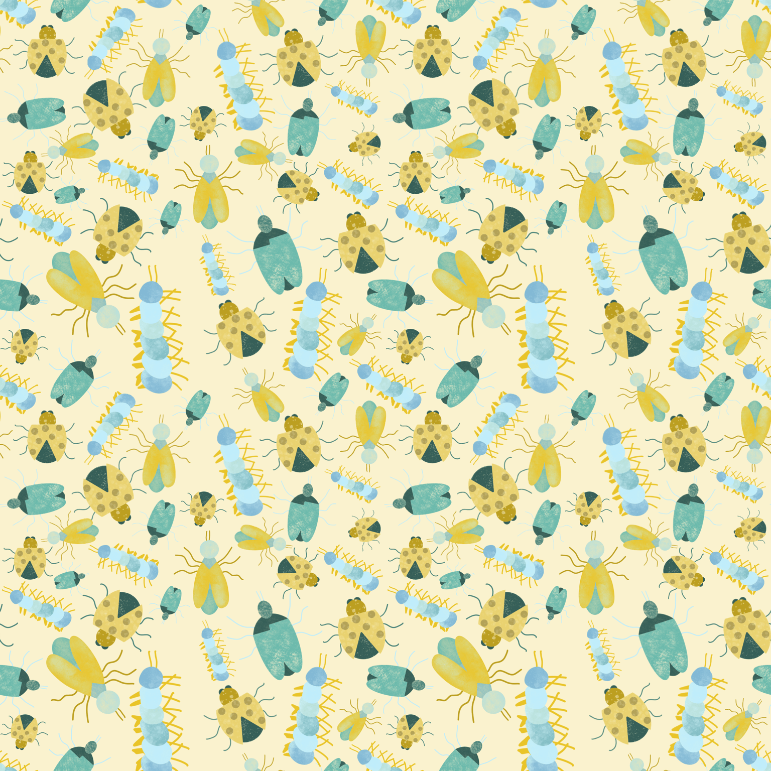 Insect Repeating Pattern - image 1 - student project