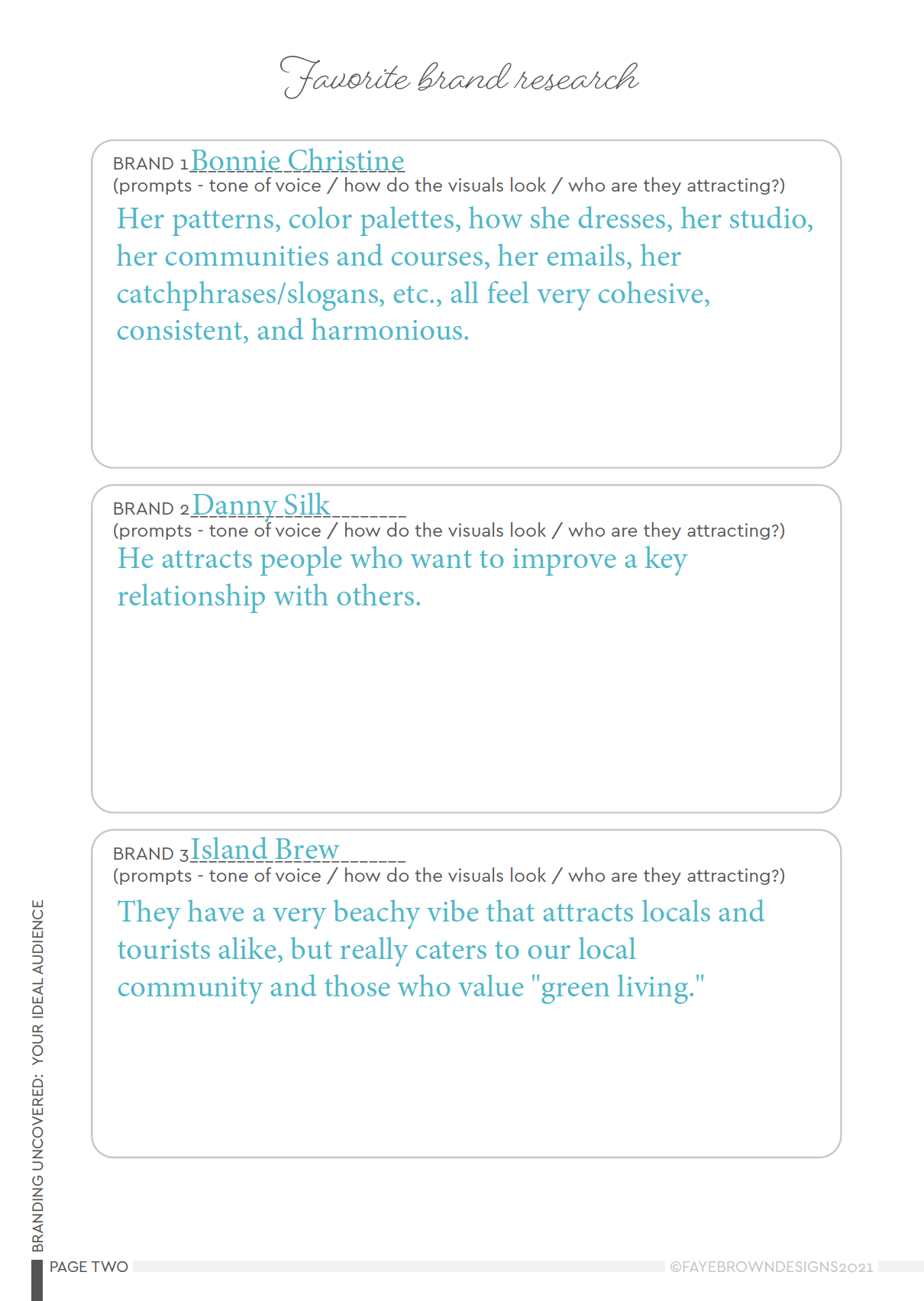 My Ideal Brand and Client - image 2 - student project