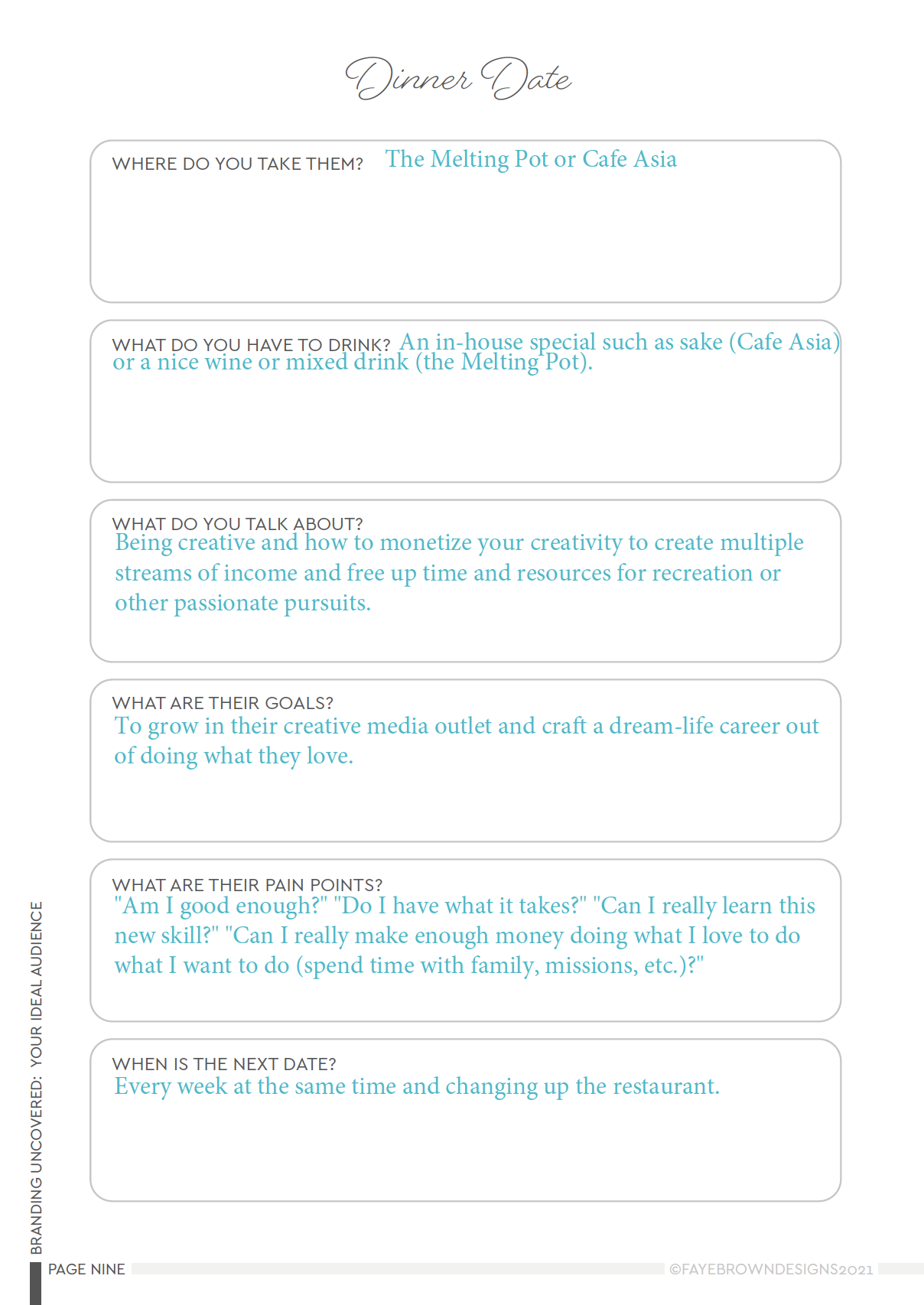 My Ideal Brand and Client - image 8 - student project