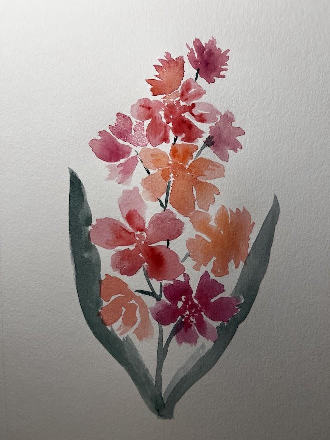 Watercolor Flower Project - image 3 - student project