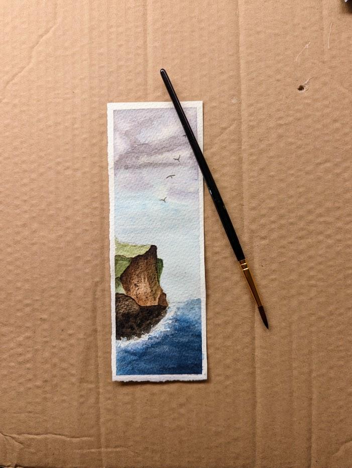 Watercolour Cliff - image 1 - student project