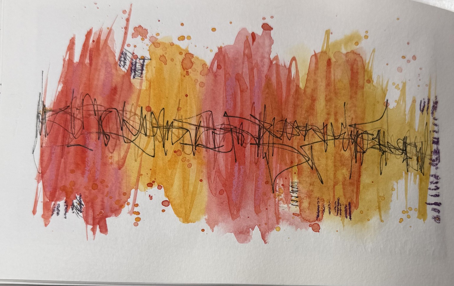 Watercolor Abstract Samplers - image 3 - student project