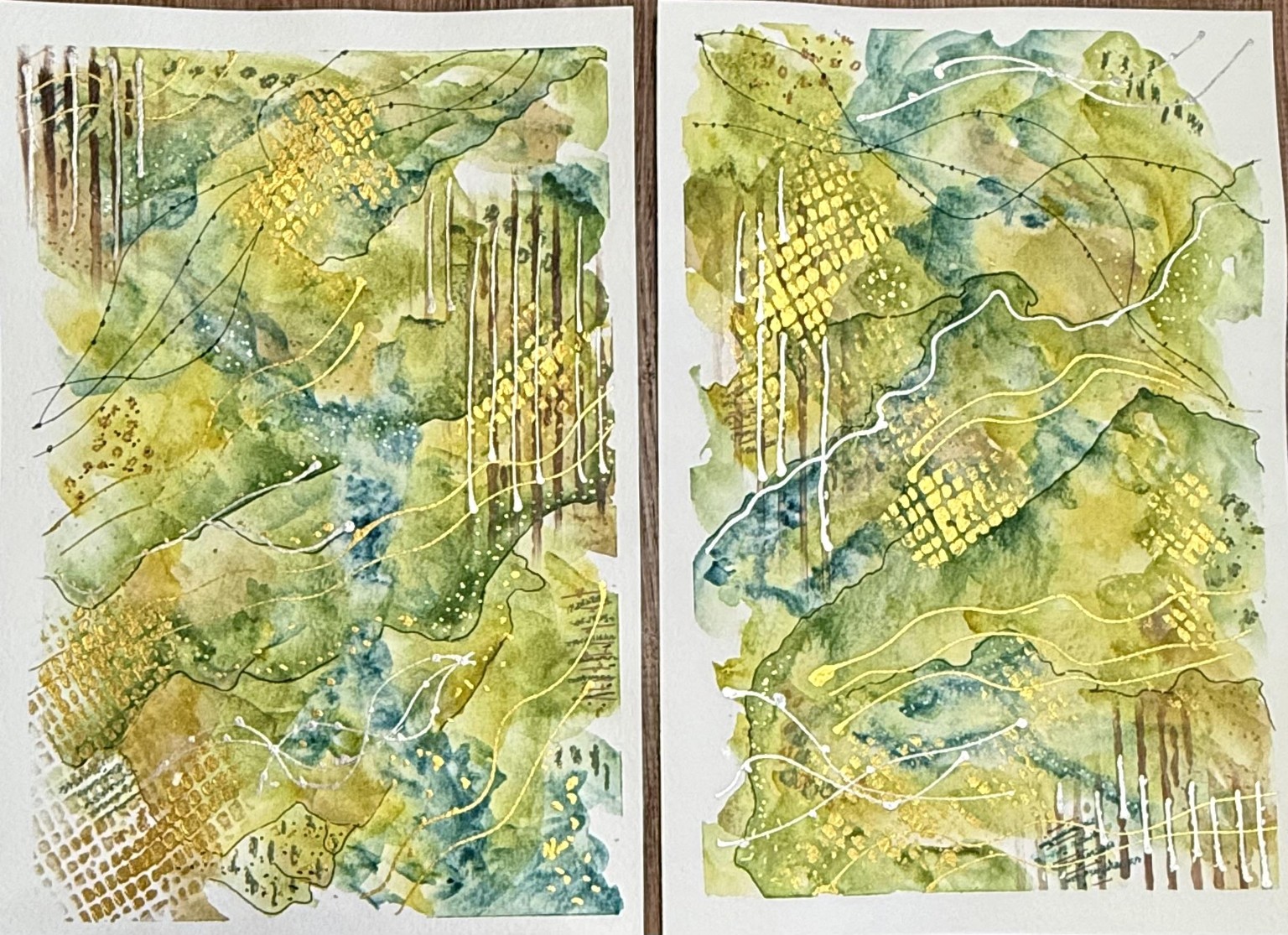 Brushing Through History: Abstract Painting with Historical Color Palettes - image 3 - student project