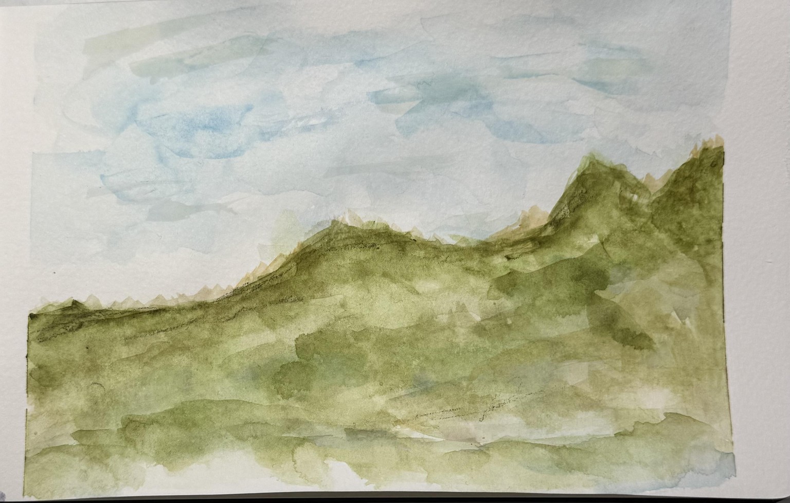 Watercolor Abstract Landscapes - image 3 - student project