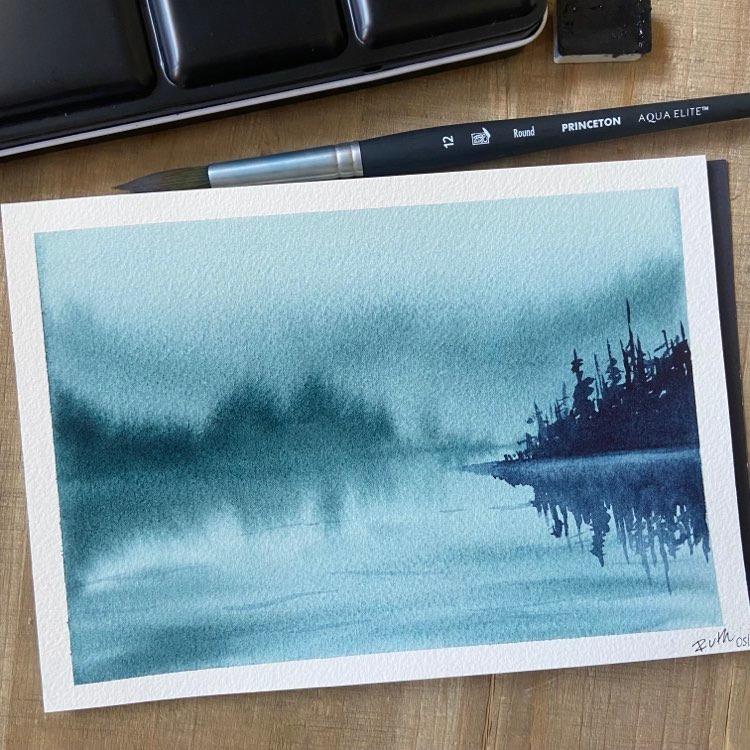 Misty Green Lake - image 1 - student project